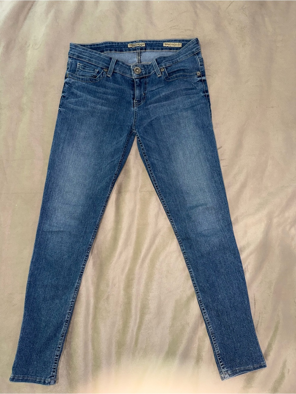Guess Women's Medium Blue Skinny Jeans